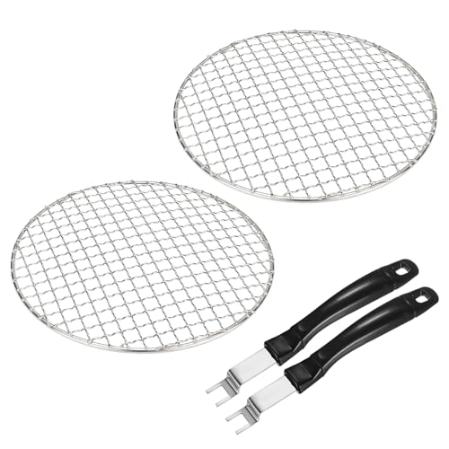 M METERXITY 2-Set Cooling Rack 9.1" Round 201 Stainless Steel, Silver - size: 9.1 Inch