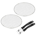 M METERXITY 2-Set Cooling Rack 9.1" Round 201 Stainless Steel, Silver - size: 9.1 Inch