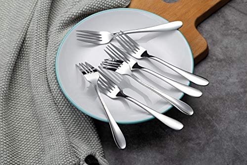 Aebeky 12-Piece Stainless Steel Dessert Forks,Salad Forks Set,6.7-Inch - size: 6.7-Inch