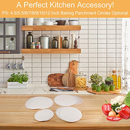 BYKITCHEN 12 Inch Round Parchment Paper for Springform Pan, Pizza Pan - size: 12inch