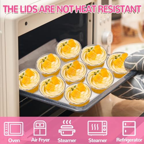60Pcs Mini Aluminum Foil Baking Loaf Pans with Lids and Spoons - style: GoldMiniLoafPans60Pcs