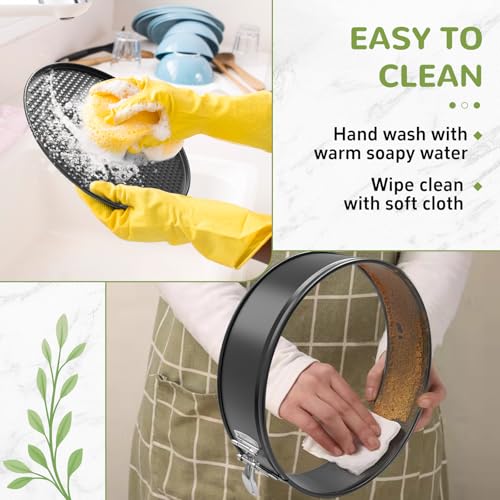 ZeroPone 9 Inch Springform Pan with Removable Bottom - size: 9 Inch