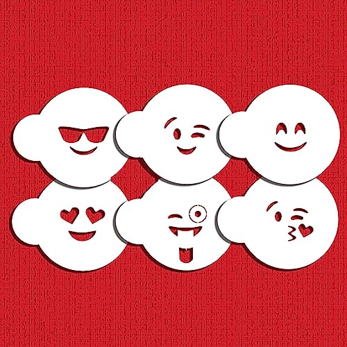 Emojis Cookie Stencil Set C983 by Designer Stencils