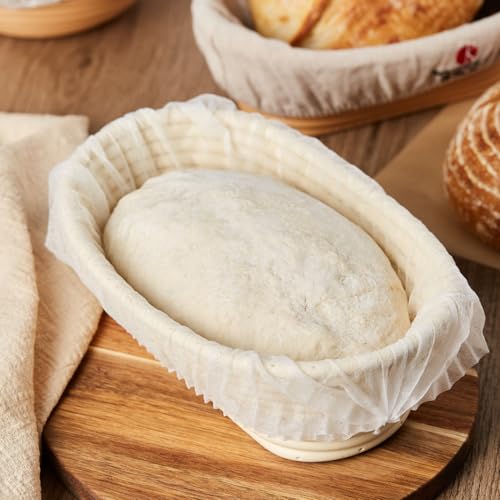 100 PCS Disposable Bread Proofing Basket Liner, Non-Stick Banneton Basket Covers, Sourdough Bread Baking Tools, Bread Baking Supplies