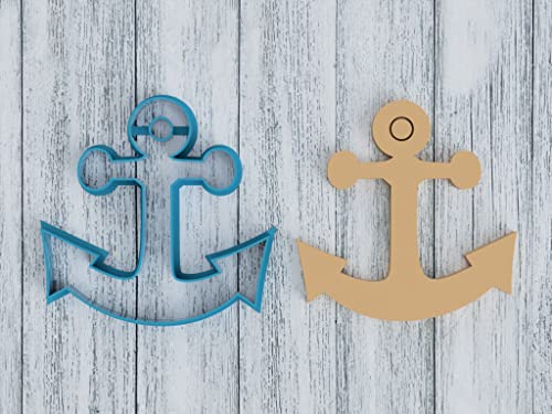 Anchor - Cookie Cutter/Sugar Cookie/Fondant/Clay (0259) - size: 4 inch