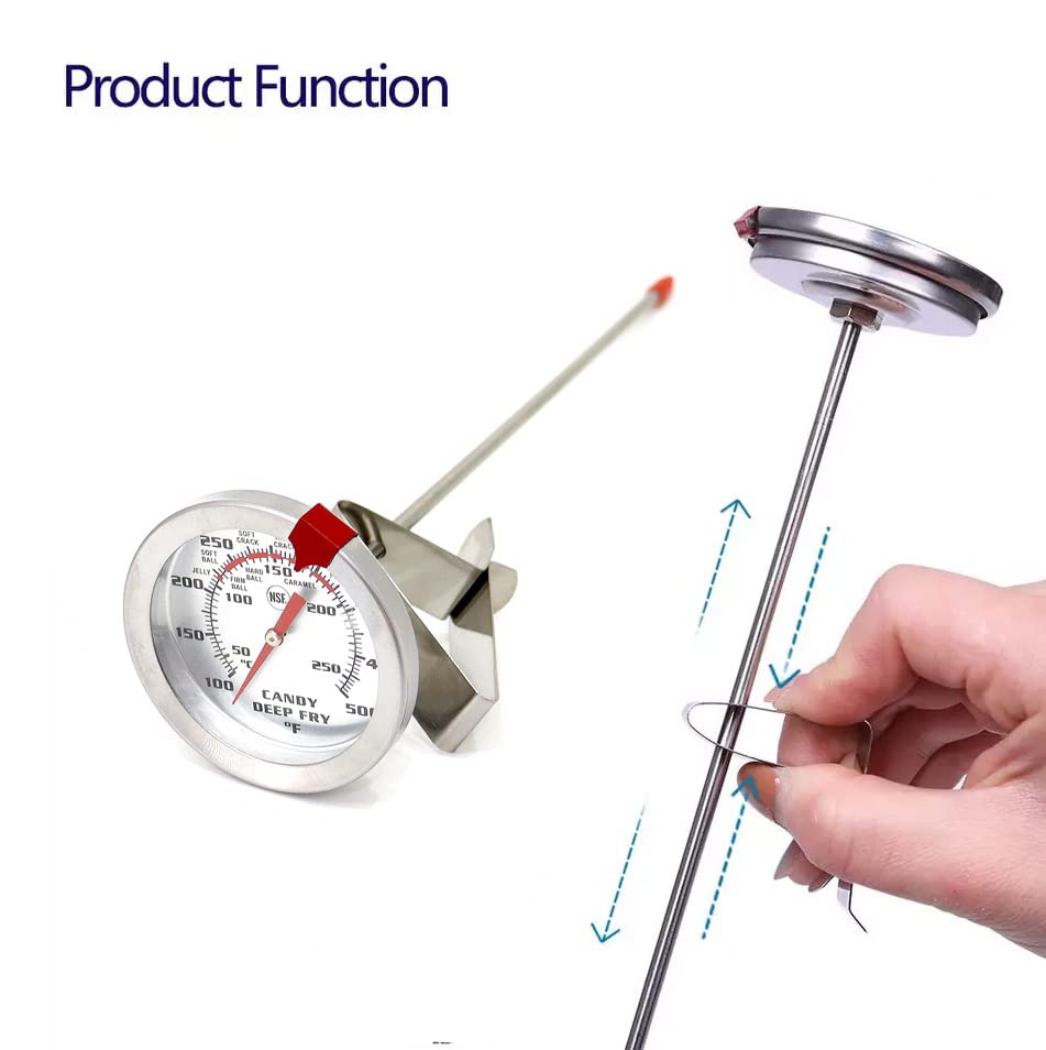Candy Deep Fryer Oil Thermometer for Frying(2 Packs)