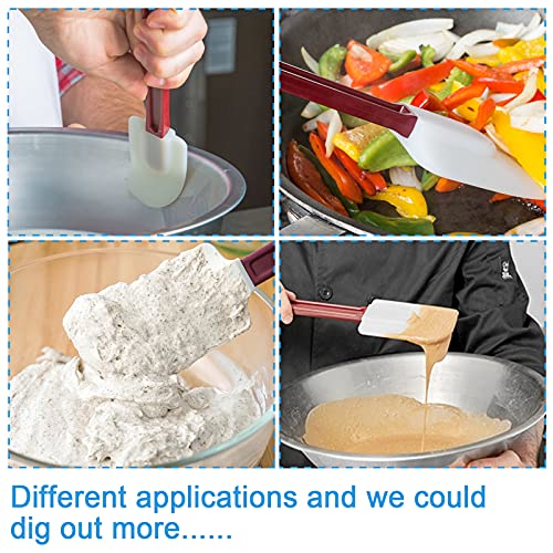 Heat Resistant Silicone Scraper Spoonula Commercial Rubber Spatula, 13.5IN - size: 2 x 13.5'' Spatula