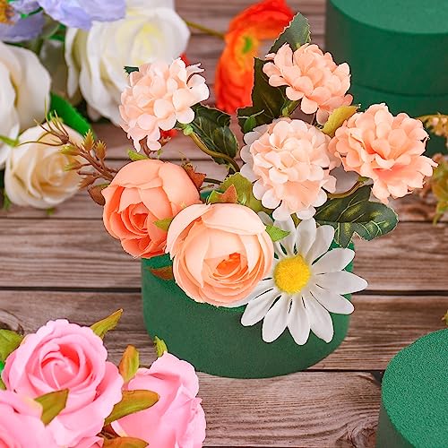 6Pcs 4"X1.5" Round Floral Foam Blocks