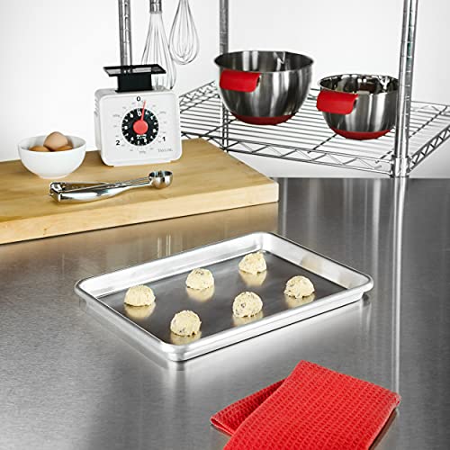 Fat Daddio's SP-QTR Natural Aluminum Quarter Sheet Pan - size: Quarter (9 x 13 Inch), style: 1-Pack
