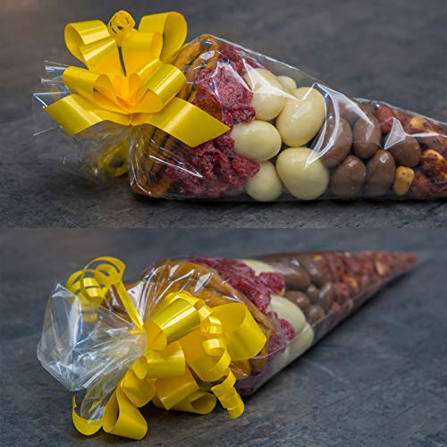 Cone Shaped Treat Bags 6.3x11.8 Inch 200Pcs - size: 6.3x11.8 Inch (Pack of 200)