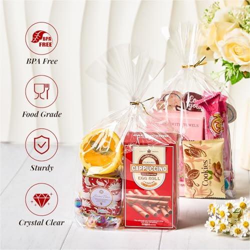 Soelomu 8x11x3 Inch Flat Bottom Gusset Treat Bags, 50 Pcs - color: 8 x 11 x 3 Inch