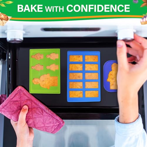 6 Pcs Robot and Bricks Silicone Molds for Chocolate and Candy