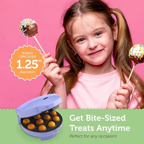 Babycakes Cake Pop Maker & Mold, Bakes 12 Pops, Includes Stand & 50 Sticks