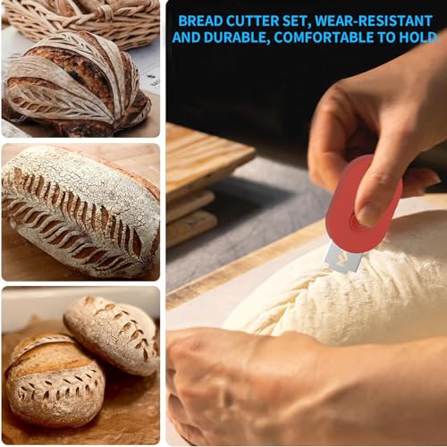 Bread Lame Dough Scoring Tool,With 5PCS Blades for Artisan Bread,Bread Baking & Making Tools Supplies Accessories