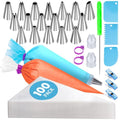 Piping Bags and Tips Set, Cakes Decorating Kit Supplies