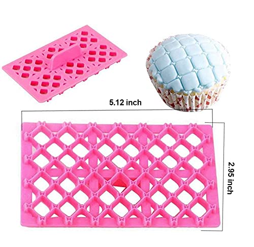 Mity rain Cake Fondant Embossing Mould - 9 Pack - style: Lace