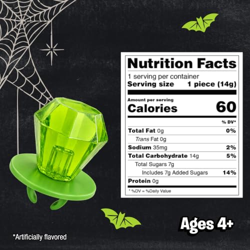 Ring Pop Green Watermelon Halloween Lollipop, 30 Count, Party Favors - size: 30 Count