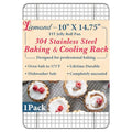 Cooling Racks 10 x14.75 in, Tight-Wire Stainless Steel Baking Rack 1-Pack - size: 10"x14.75"-1 Pack