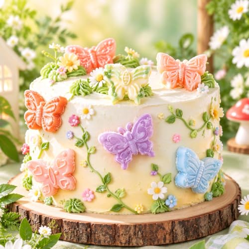 Butterfly Silicone Baking Mold, 6-Cavity Chocolate Candy Soap Mold - color: Blue(Butterfly)-R0354