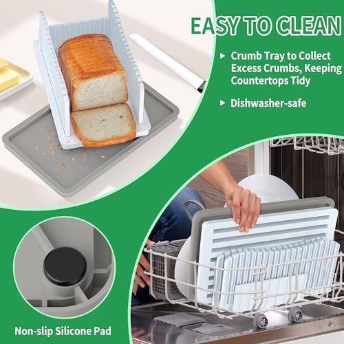 CAWIU Bread Slicer for Homemade Bread, Adjustable Width Bread Slicing Guide - style: Bread Slicer