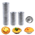 200 Pcs Aluminum Foil Pie Trays, Mini Pie Pans, Disposable Baking Tart Molds, Aluminum Foil Pie Pan for Baking Tart Eggs, Quiche Pie, Caramel Pudding Pie (200 PCS) - style: 200 PCS