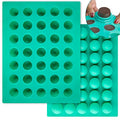 O'crème Round Silicone Truffle Mold for Chocolate Candy Ganache - size: 40mm Diameter x 35mm High