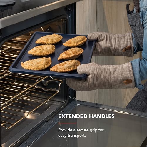 KitchenAid 13x18in Nonstick Aluminized Steel Cookie Slider, Ink Blue - color: Ink Blue, size: 13 x 18 Inch