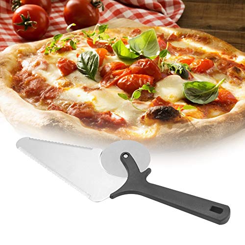 Pizza Spatula Stainless Steel Pizza Peel Multifunctional 2-in1 Pizza Cutter Shovel Professional Pastry Server Baking Tool
