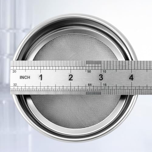 120 Mesh Lab Sieves 4" Diameter 304 Stainless Steel Wire Cloth Test Sieve for Industrial Laboratory Home - size: 120 mesh