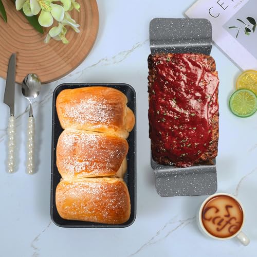 Walooza 9x5 Meatloaf Pan with Drain Tray, Heavy-Gauge Carbon Steel Nonstick Loaf Pan for Baking Bread, Oven-Safe Healthy Baking Pan for Meatloaf, Banana Bread, Sandwich Bread - size: 9X5 Meatloaf Pan (1-pack)