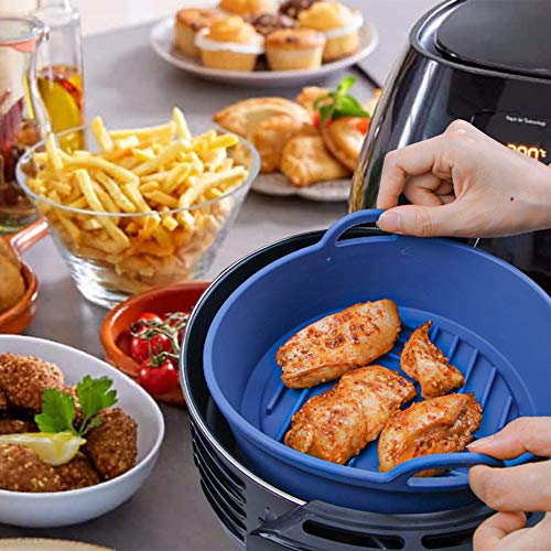 Webake Silicone Air Fryer Basket for Baking - size: 8 Inch