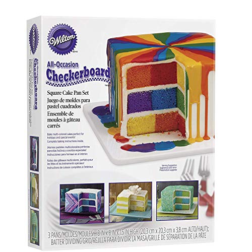 Wilton Checkerboard Cake Pan, 4 Piece Set - style: 3-Pc. Square