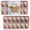 HAPPIELS 12 Well Madeleine Pan 2-Pack Nonstick, PFOA & BPA Free - style: Madeleine Pan 2-Pack