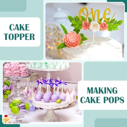 Zopeal 200 Pcs Acrylic Lollipop Stick Cake Pop Rod, 10 x 0.12 Inches, Clear - size: 10 x 0.12 Inches
