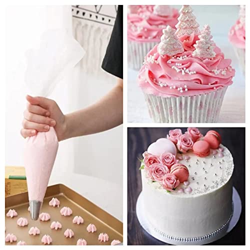 21 Inch Icing Piping Bags,100 Pcs Durable Anti-rupture Frosting Piping Bags Disposable for Wedding Cake Birthday Party Dessert Cookie Biscuit Cupcake Decorating - size: 100 pcs 21 inch large piping bags
