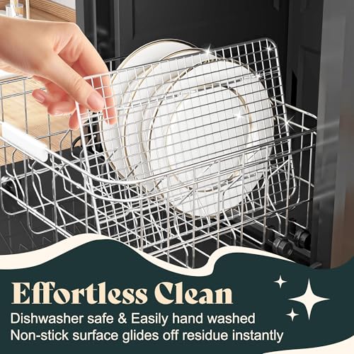 Cooling Racks 8.5 x12 in, Tight-Wire Stainless Steel Baking Rack 2-Pack - size: 8.5"x12"-2 Pack