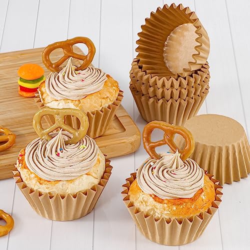 Caperci Heavy Duty Natural Cupcake Liners Standard Muffin Baking Cup 150pcs - color: Natural