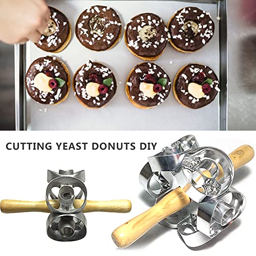 Donut Cutter | Mold,Machine Pastry Dough Baking Roller Kitchen Cooking Tools, Highly Efficient For Dessert Shops Adj