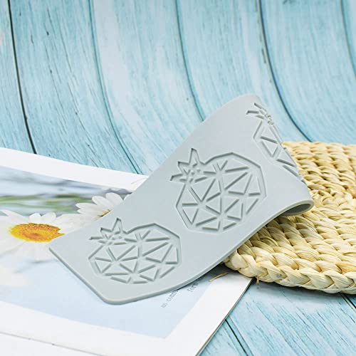 TUKE 3D Hollow Lace Fondant Molds Fruits Leaf Shape Lace Mat Party Cake Decoration Tool Cupcake Mat Silicone Molds for Polymer Clay Chocolate Baking Gummy Mould (Pomegranate_9.52x3.16x0.08inch_I) - size: Pomegranate_9.52x3.16x0.08inch_I
