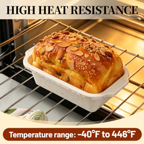 2 Pack Silicone Bread Loaf Pans, Metal Reinforced Bread Pan Small Loaf Pans - size: Small 6''×3.5'' (1-Cavity)