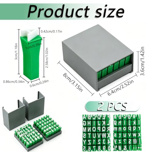 74Pcs Clay Letter Stamps Set, Reusable Polymer Clay Impression Molds