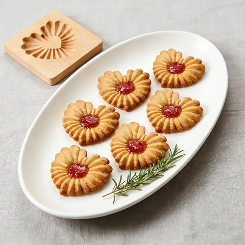 Carved Wooden Gingerbread Cookie Mold,3D Wooden Baking Mold Cookie Biscuit Press Stamp Molds,Cookie Cutter,Cookie Stamp,DIY Biscuit Stamp Mould for Halloween Thanksgiving Christmas(loving) - color: loving