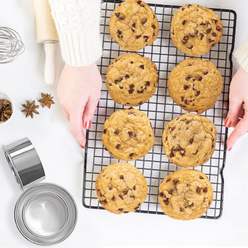 ALLTOP Circle Biscuit Cutter Set, Stainless Steel, 3PC Round