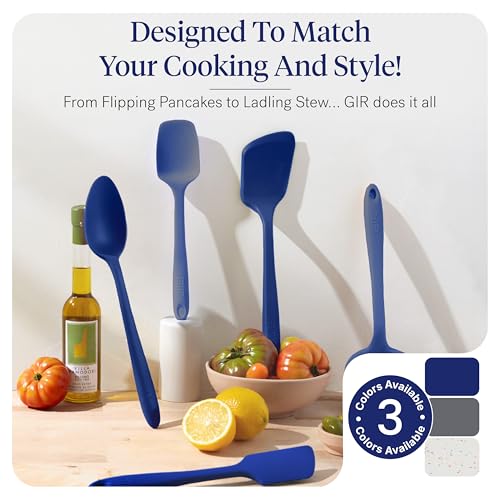 GIR: 10-Piece Silicone Essentials Kitchen Utensils Set – Royal Blue - color: Royal Blue, size: 10 - Piece Set