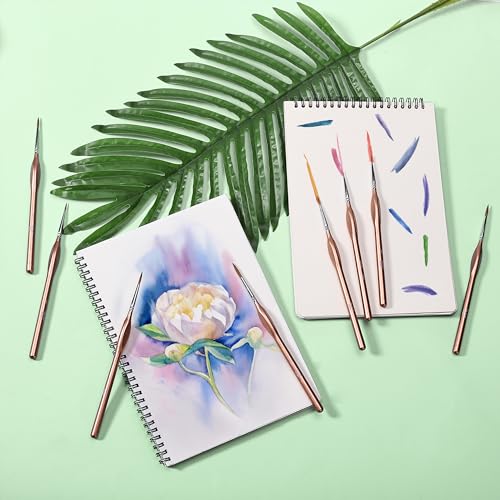 Mr. Pen- Detail Paint Brushes Set, 9 pcs, Rose Gold - color: Rose Gold