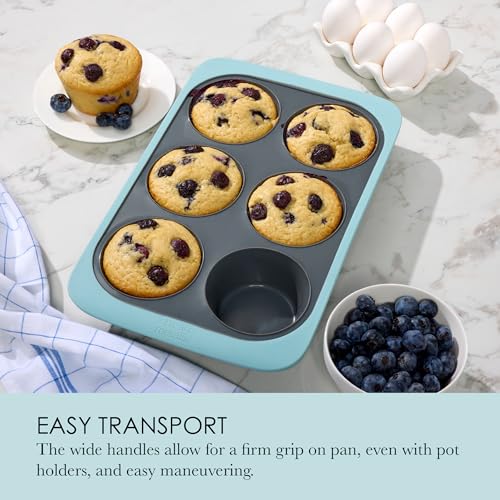 Chicago Metallic Silicone Muffin Pan - 8.6 Inch - style: 6 Cup Muffin Pan