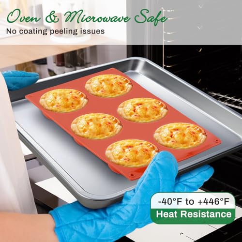 Ocmoiy Egg Mold for Breakfast Sandwiches, 3 Inch, 4 Pcs