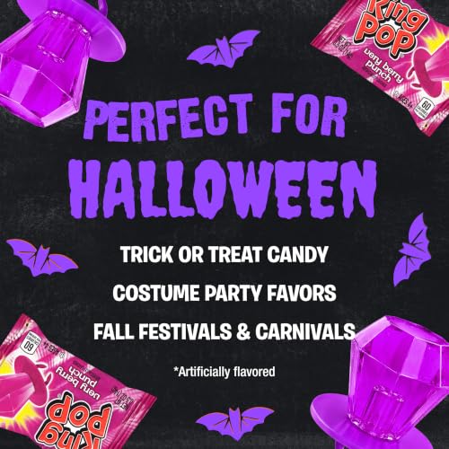 Ring Pop Purple Berry Punch Halloween Lollipop, 30 Ct, Party Favors - size: 30 Count