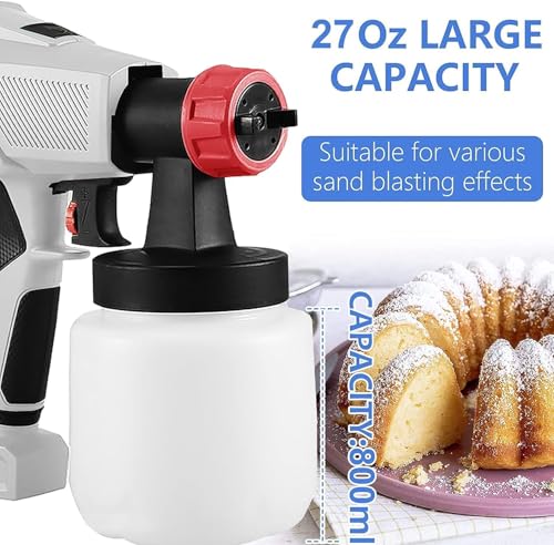 Electric Cake Decorating Airbrush Kit with 500W Food Spray Gun & 3 Nozzles