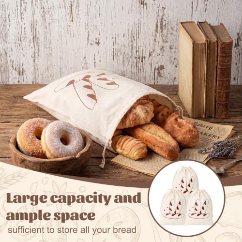 6 Pcs Nonstick French Bread Loaf Pan Linen Bags Set